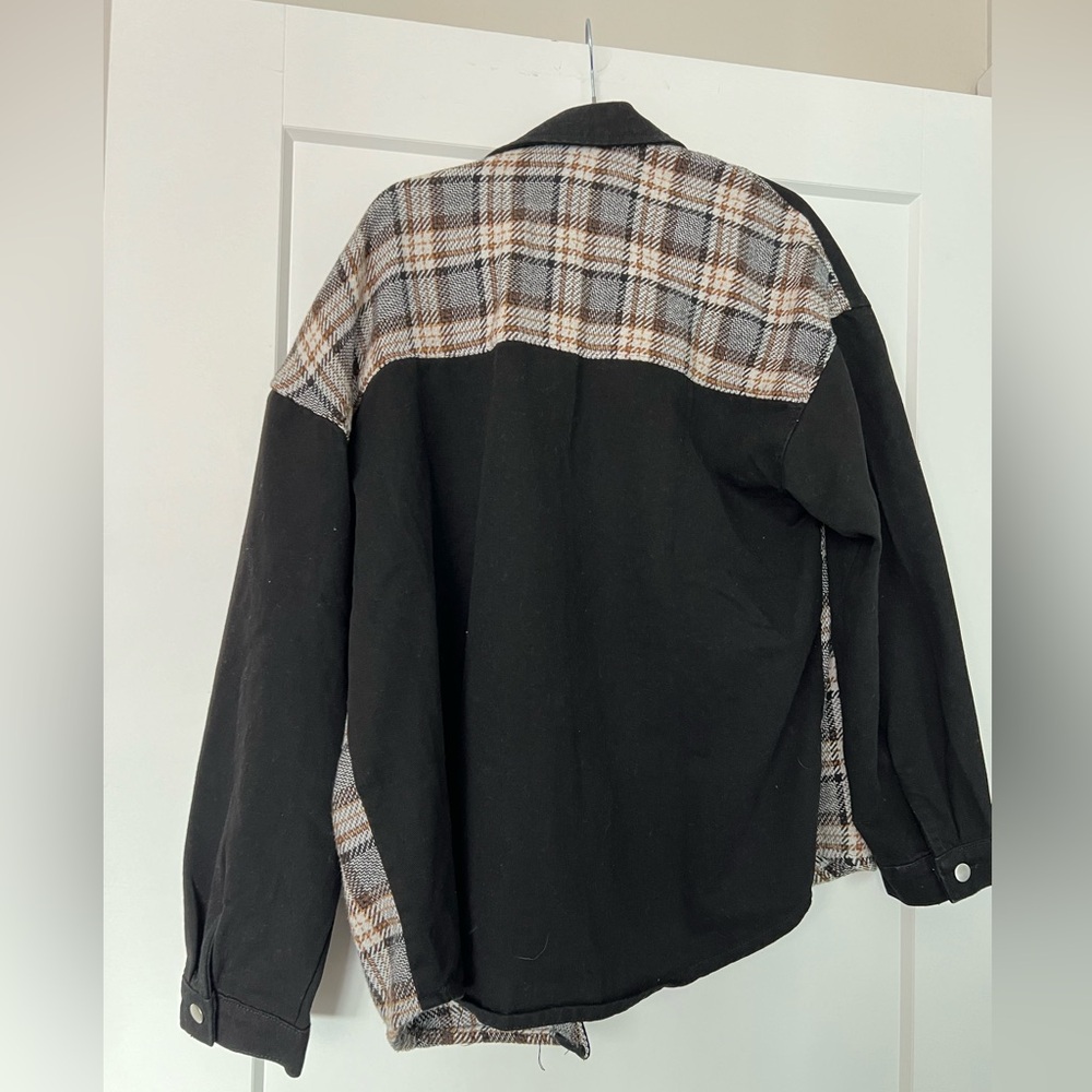 Denim/Plaid Jacket - Picture 2 of 3